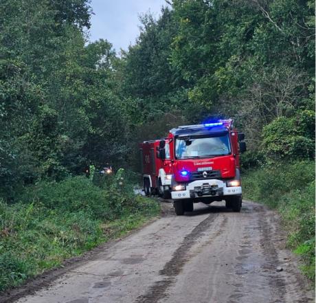 WIELKIE MANEWRY RATOWNICZO - GAŚNICZE NA TERENIE LEŚNYM